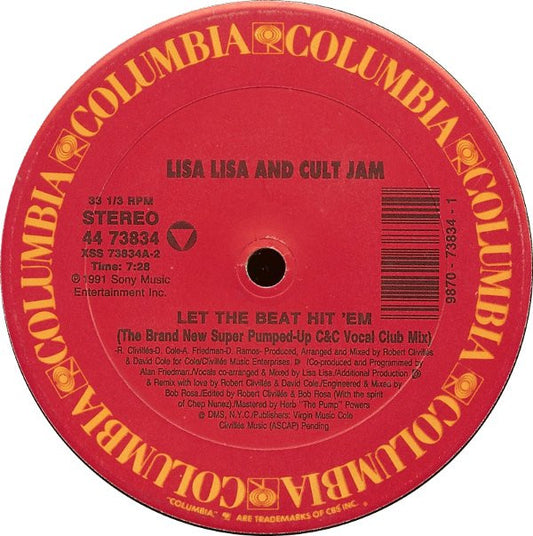 Lisa Lisa & Cult Jam : Let The Beat Hit 'Em (12")