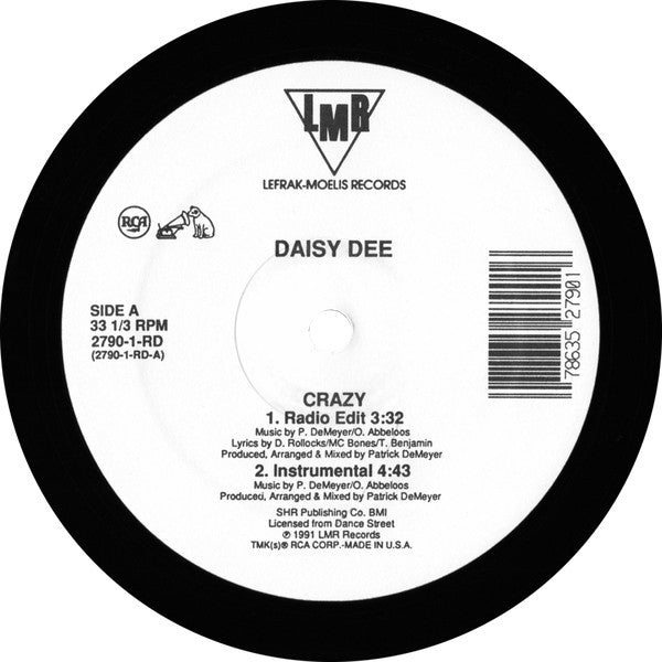 Disco de Vinil - Daisy Dee - Crazy (12", Single) VG+