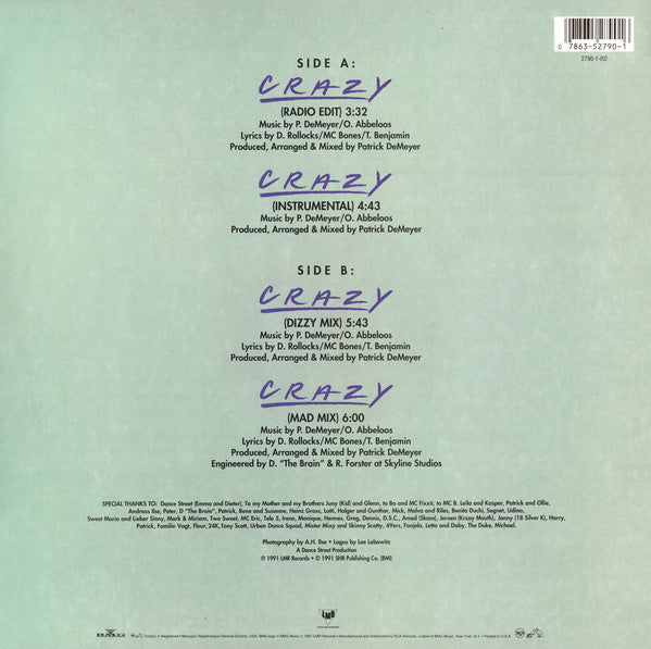 Disco de Vinil - Daisy Dee - Crazy (12", Single) VG+