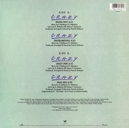 Disco de Vinil - Daisy Dee - Crazy (12", Single) VG+