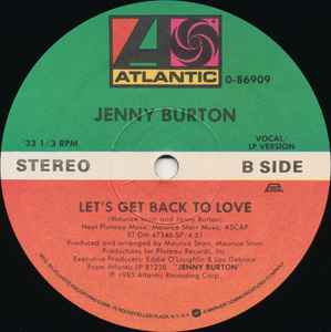 Disco de Vinil - Jenny Burton - Bad Habits (12", Maxi) VG