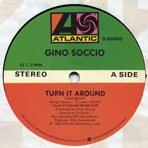 Disco de Vinil - Gino Soccio - Turn It Around (12", Maxi, SP ) VG+