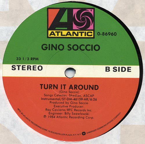 Disco de Vinil - Gino Soccio - Turn It Around (12", Maxi, SP ) VG+