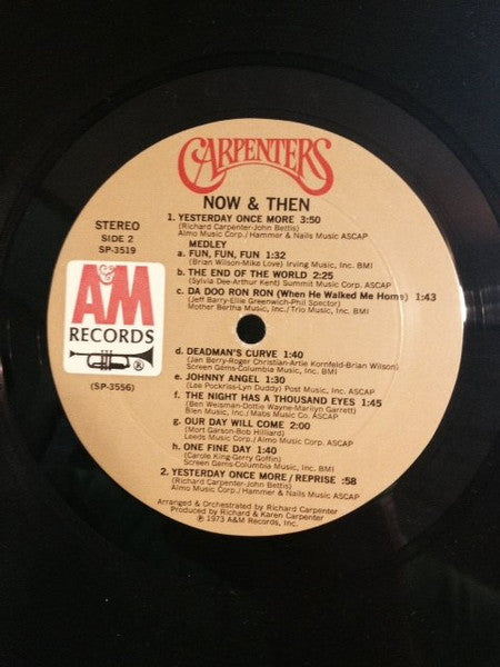Disco de Vinil - Carpenters - Now & Then (LP, Album, Club, RE) VG+