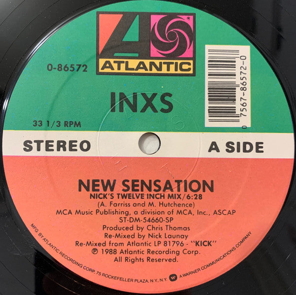 INXS - New Sensation (Nick Twelve Inch Mix) (12", Single, SRC) NM or M-