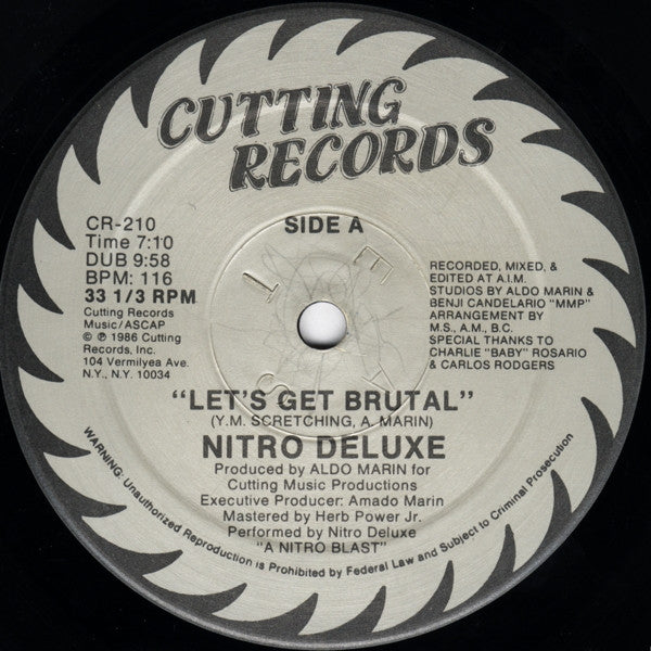 Disco de Vinil - Nitro Deluxe - Let's Get Brutal (12", RP) VG