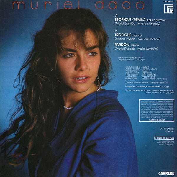 Disco de Vinil - Muriel Dacq - Tropique (Tropico) (12", Single) NM or M-