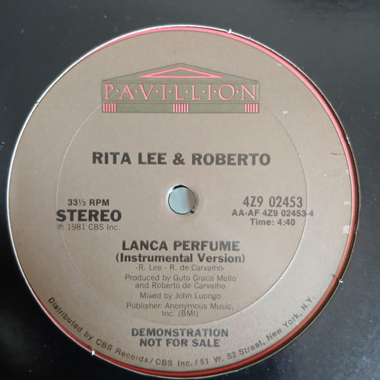 Disco de Vinil: Rita Lee & Roberto - Lança Perfume 12", Promo