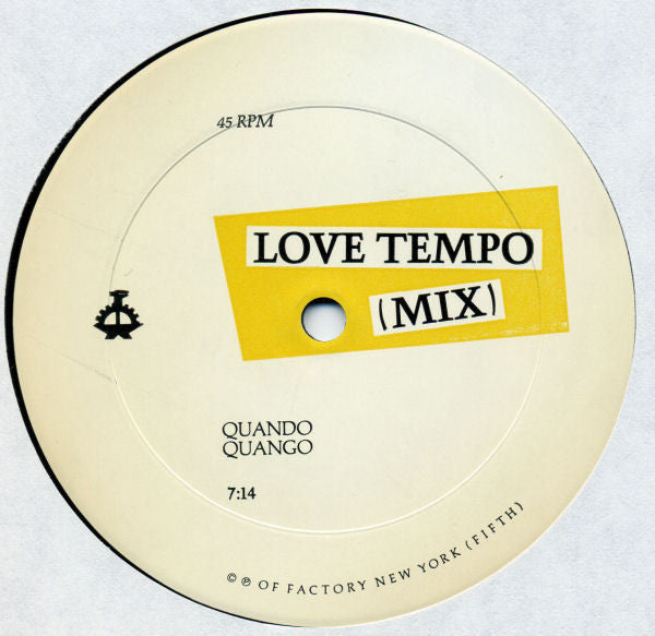 Disco de Vinil - Quando Quango - Love Tempo (12") VG+