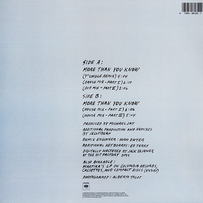 Martika : More Than You Know (12")