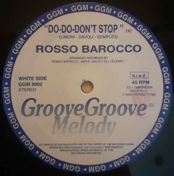 Rosso Barocco : Do-Do-Don't Stop (12")