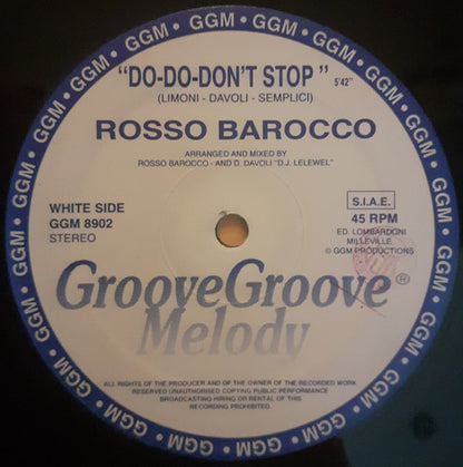 Rosso Barocco : Do-Do-Don't Stop (12")