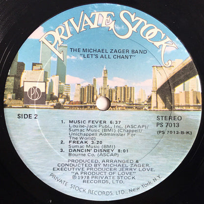 The Michael Zager Band : Let's All Chant (LP, Album, Kee)