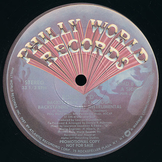 Eddie "D" : Backstabbin' (12", Promo)