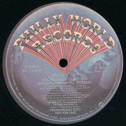 Eddie "D" : Backstabbin' (12", Promo)