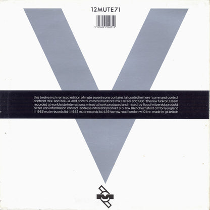 Nitzer Ebb : Control Im Here Edition Number One (Command Control Confront) (12", Single)