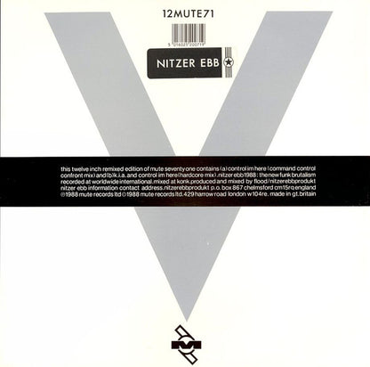 Nitzer Ebb : Control Im Here Edition Number One (Command Control Confront) (12", Single)