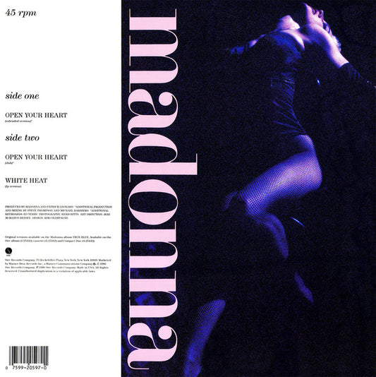 Madonna : Open Your Heart (12", Maxi)