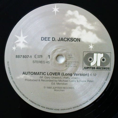 Dee D. Jackson : Automatic Lover (New Digital Version) (12", Maxi)