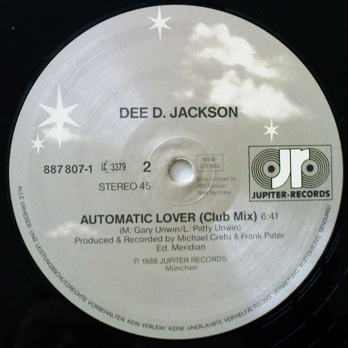 Dee D. Jackson : Automatic Lover (New Digital Version) (12", Maxi)