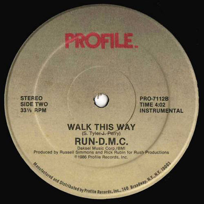 RUN DMC* : Walk This Way (12")