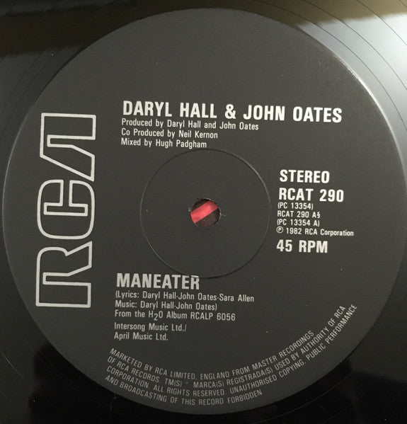 Daryl Hall + John Oates* : Maneater (12", Single)