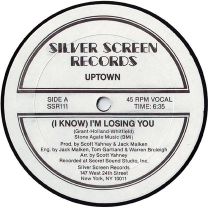 Uptown (21) : (I Know) I'm Losing You (12", Single)