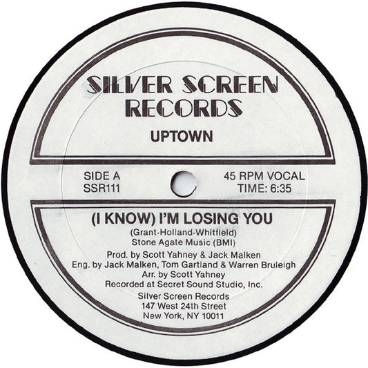 Uptown (21) : (I Know) I'm Losing You (12", Single)