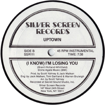 Uptown (21) : (I Know) I'm Losing You (12", Single)