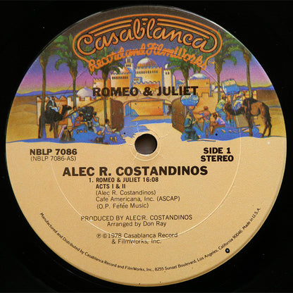 Alec R. Costandinos & The Syncophonic Orchestra : Romeo & Juliet (LP, Album)
