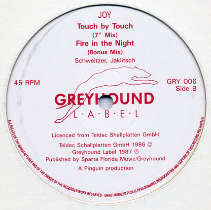 Joy (9) : Touch By Touch (12", Maxi)