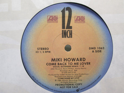 Miki Howard : Come Back To Me Lover (12", Promo)