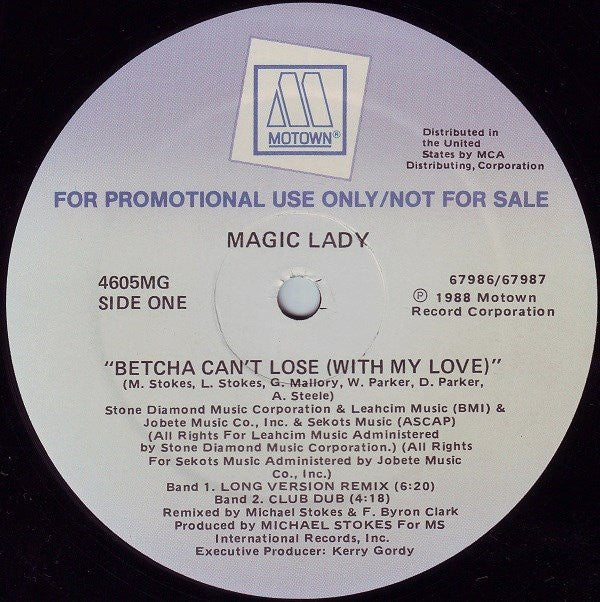 Magic Lady : Betcha Can't Lose (With My Love) (12", Promo)