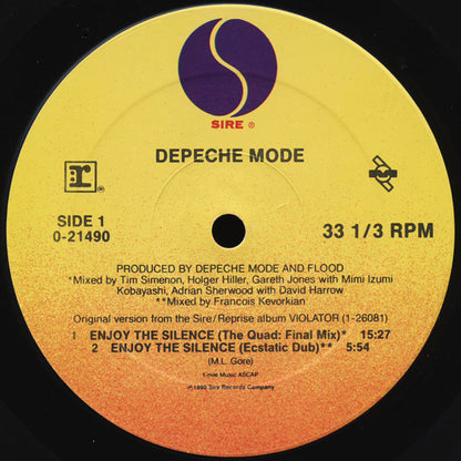 Depeche Mode : Enjoy The Silence (12", Maxi)