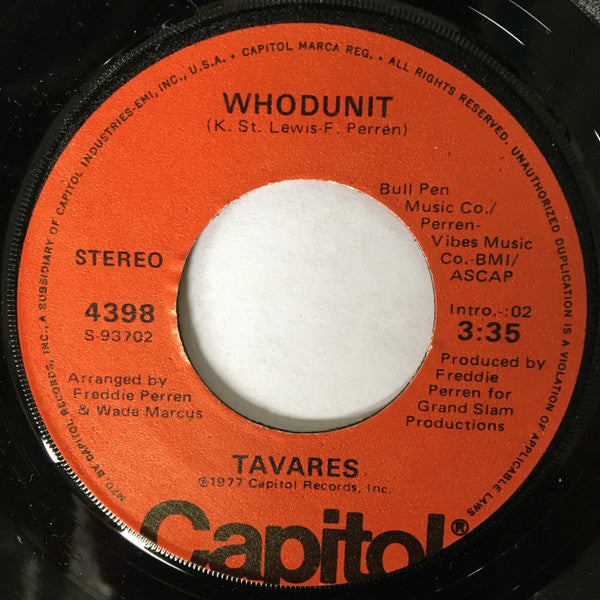 Tavares : Whodunit / Fool Of The Year (7", Win)