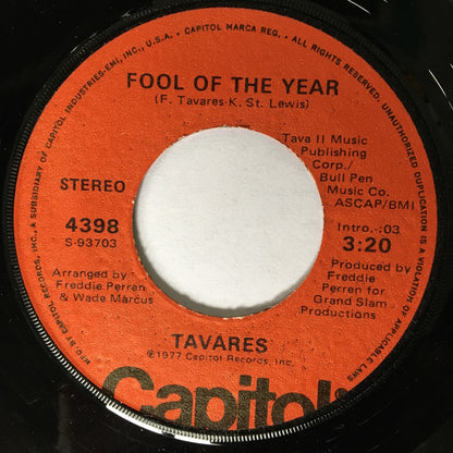 Tavares : Whodunit / Fool Of The Year (7", Win)