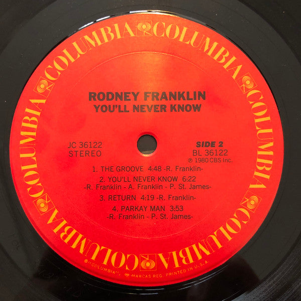 Rodney Franklin : You'll Never Know (LP, Album)