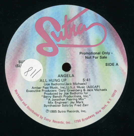 Angela (3) : All Hung Up (12", Promo)