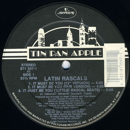 Latin Rascals* : It Must Be You (12")