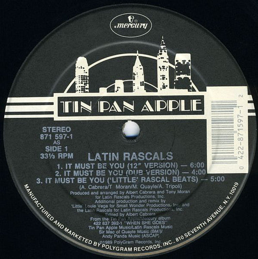 Latin Rascals* : It Must Be You (12")