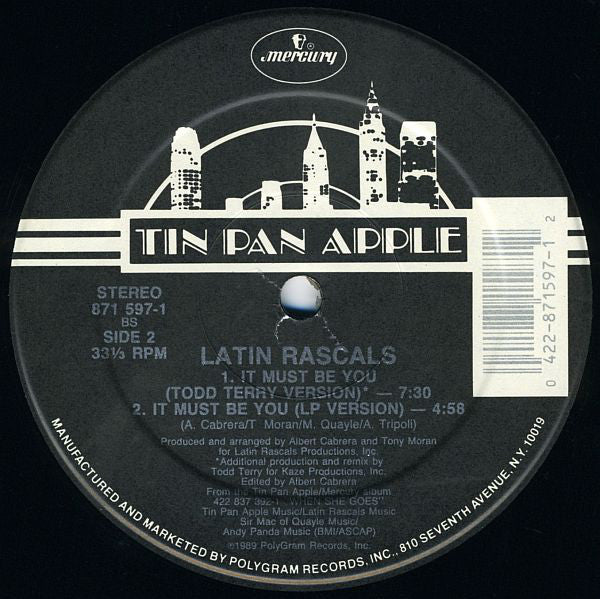 Latin Rascals* : It Must Be You (12")