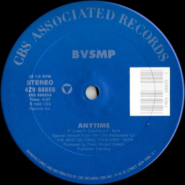 BVSMP* : Anytime (12")
