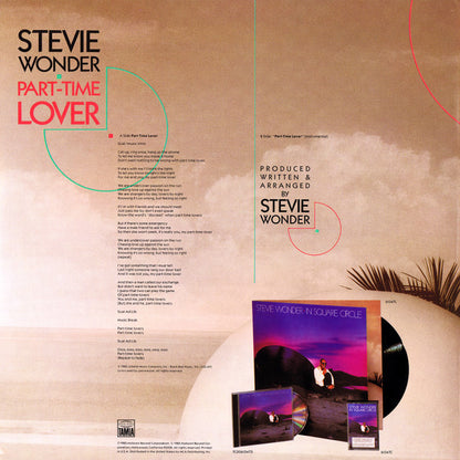 Stevie Wonder : Part-Time Lover (12" Version) (12", Single)