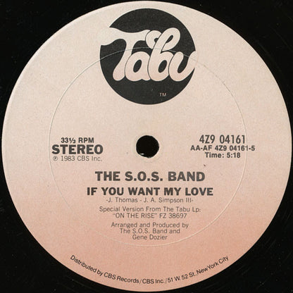 The S.O.S. Band : Tell Me If You Still Care (12")