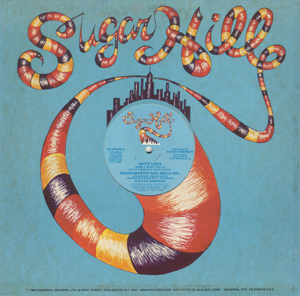 Grandmaster And Melle Mel* : White Lines (Don't Don't Do It) / Melle Mel's Groove (12", RE)
