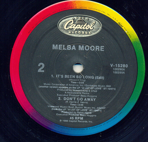 Melba Moore : It's Been So Long (12", Single)