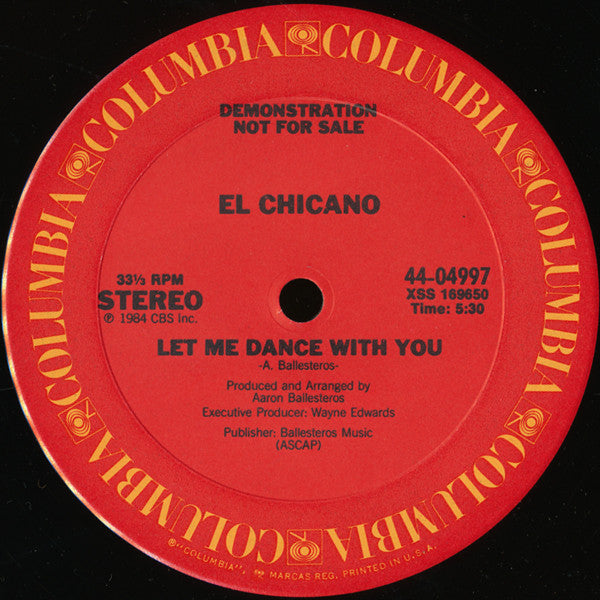 El Chicano : Let Me Dance With You (12", Single, Promo)