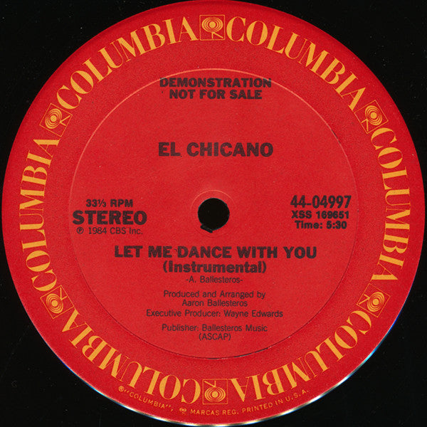 El Chicano : Let Me Dance With You (12", Single, Promo)