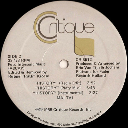 Mai Tai : History (12")