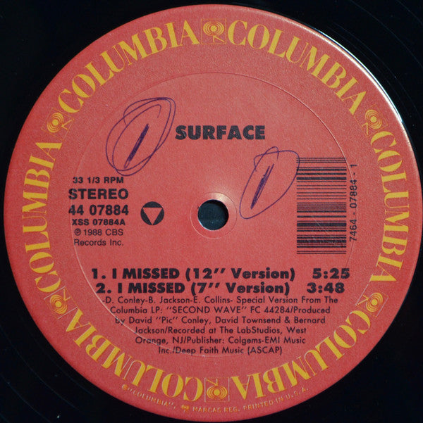 Surface : I Missed (12")